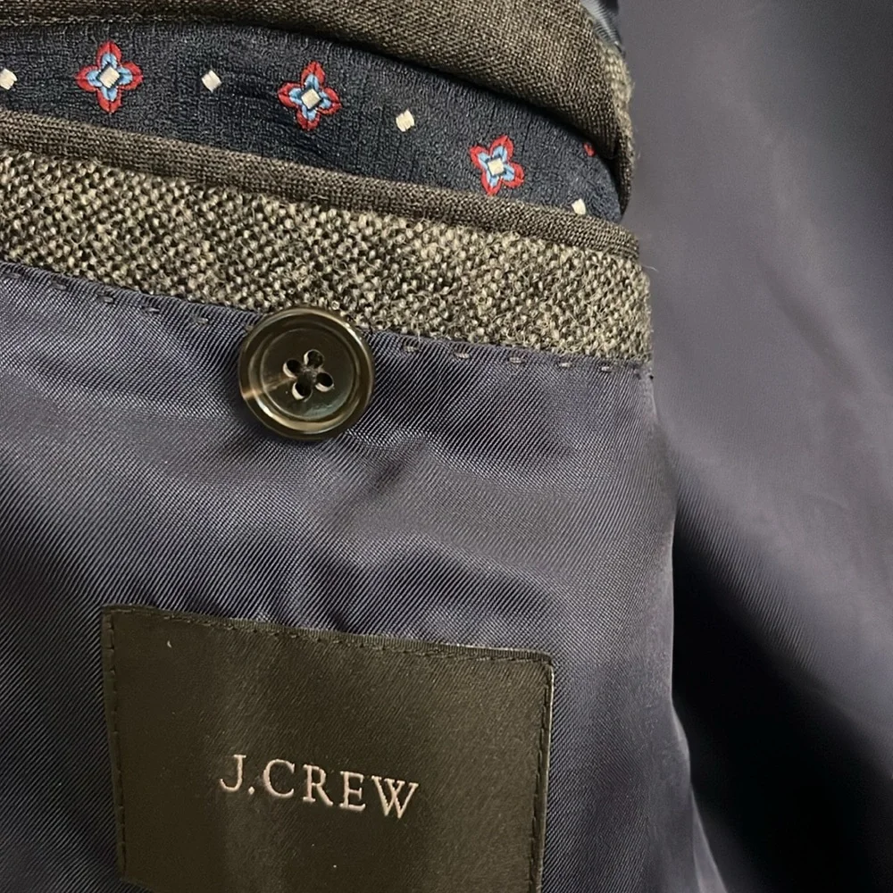 J. Crew Crosby Classic Fit 100% Wool Suit Blazer Moon Quality British Cloth 38R